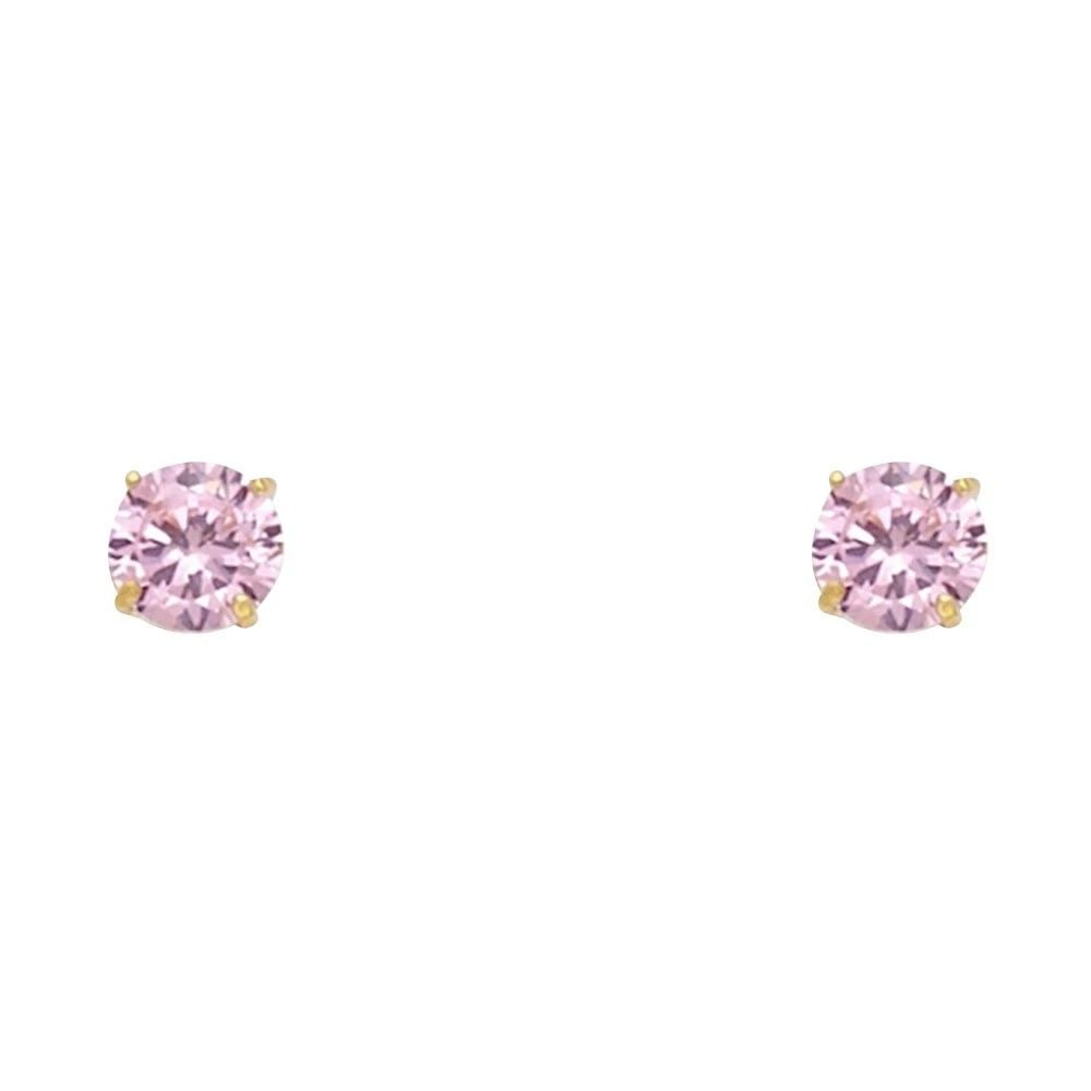 NEW 14K YELLOW GOLD ROUND 4MM STUD EARRINGS: NEW 14K YELLOW GOLD ROUND 4MM STUD EARRINGSROUND 4MM STUD EARRINGSNEW 14KYELLOW GOLD