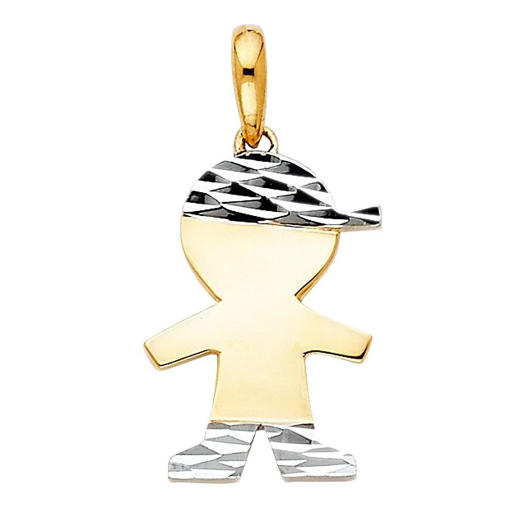 NEW 14K TWO TONE GOLD INITIAL PENDANT: NEW 14K TWO TONE GOLD INITIAL PENDANTINITIAL PENDANTNEW 14KTWO TONE GOLDHeight : 15 mmWidth : 10 mmApx. WEIGHT : 0.5g
