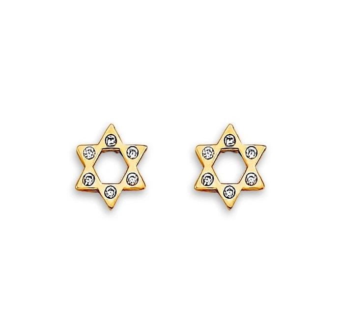 NEW 14K YELLOW GOLD STAR STUD EARRINGS WITH SCREW BACK: NEW 14K YELLOW GOLD STAR STUD EARRINGS WITH SCREW BACKSTAR STUD EARRINGS WITH SCREW BACKNEW 14KYELLOW GOLD