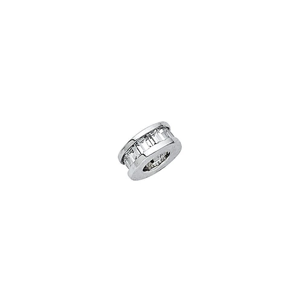 NEW 14K WHITE GOLD TINY PENDANT (1 of 2)