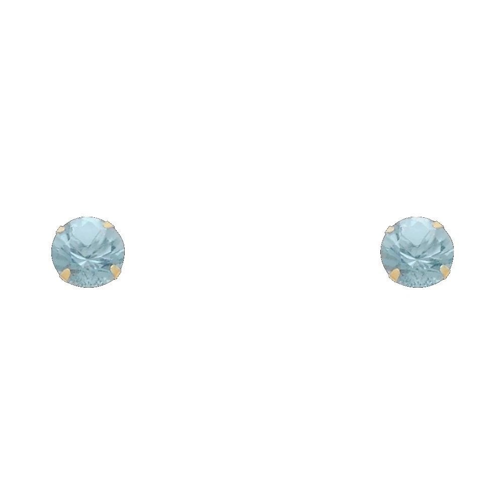 NEW 14K YELLOW GOLD 6MM ROUND STAMPING SCREW BACK STUD EARRINGS (MAR): NEW 14K YELLOW GOLD 6MM ROUND STAMPING SCREW BACK STUD EARRINGS (MAR)6MM ROUND STAMPING SCREW BACK STUD EARRINGS (MAR)NEW 14KYELLOW GOLD