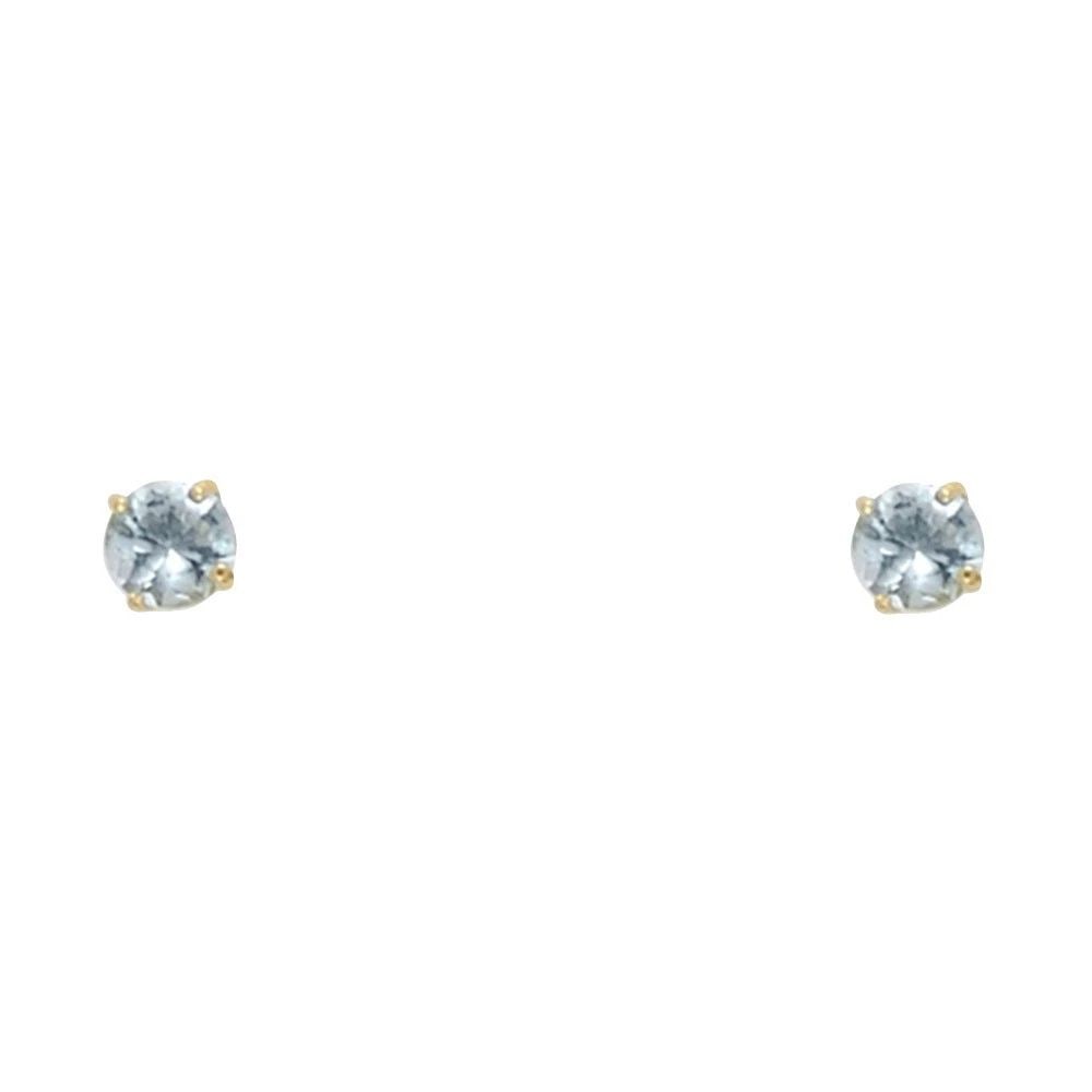 NEW 14K YELLOW GOLD ROUND 3MM STUD EARRINGS: NEW 14K YELLOW GOLD ROUND 3MM STUD EARRINGS ROUND 3MM STUD EARRINGS NEW 14K YELLOW GOLD