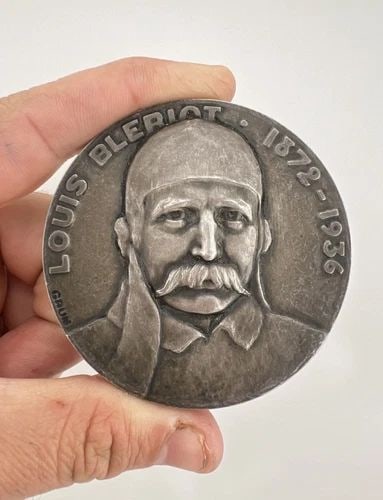 950 SILVER FAI FEDERATION AERONAUTIQUE INTERNATIONALE PRIX LOUIS BLERIOT METAL (1 of 2)