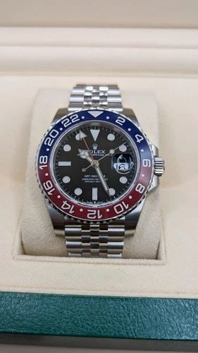 2022 ROLEX GMT-MASTER II 126710BLRO PEPSI STAINLESS JUBILEE WATCH - BRAND NEW: 2022 ROLEX GMT-MASTER II 126710BLRO PEPSI STAINLESS JUBILEE WATCH - BRAND NEW 2022 Rolex Oyster Perpetual GMT-Master II 126710BLRO Pepsi Stainless Stainless Jubilee Bracelet Automatic Watch Original B