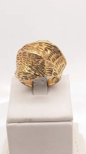 ANTIQUE VINTAGE 18K YELLOW GOLD COCKTAIL RING MADE IN FRANCE - SIZE 6.5: ANTIQUE VINTAGE FRANCE 18K YELLOW GOLD RING - SIZE 6.5 Antique Vintage 18k Yellow Gold Ring Ring Size 6.5 Total Weight - 13.1 Grams MADE IN FRANCE