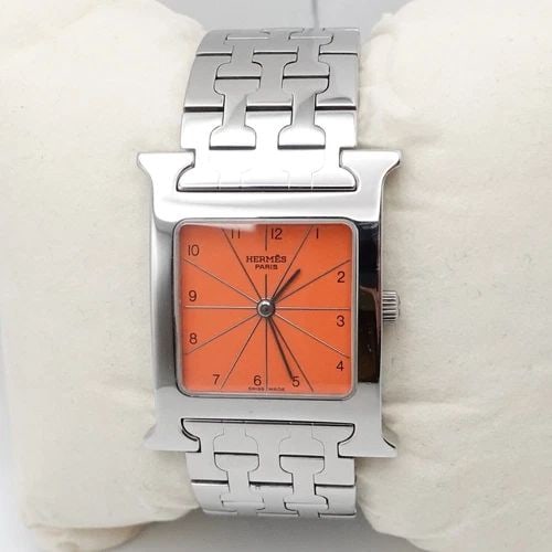 HERMES HEURE H HH1.510 STAINLESS STEEL QUARTZ WATCH - 26MM X 35MM BOX (1 of 2)