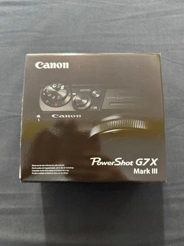 USA CANON POWERSHOT G7 X MARK III 20.1 MEGAPIXEL DIGITAL CAMERA - BLACK - NEW (1 of 2)