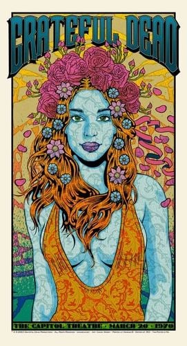 GRATEFUL DEAD "BERTHA" MAIN EDITION POSTER BY CHUCK SPERRY - ON HAND LE / 365 (1 of 2)