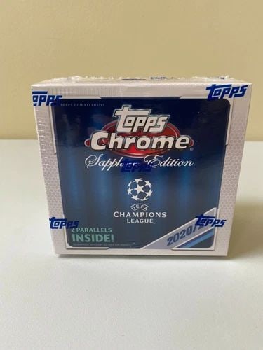2020-21 TOPPS CHROME SAPPHIRE EDITION UEFA CHAMPIONS LEAGUE BOX SEALED - NEW (1 of 2)