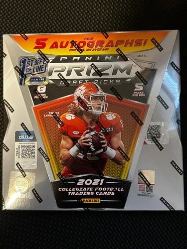2021 PANINI PRIZM DRAFT PICKS FOOTBALL HOBBY BOX 1ST OFF THE LINE - BRAND NEW (1 of 2)