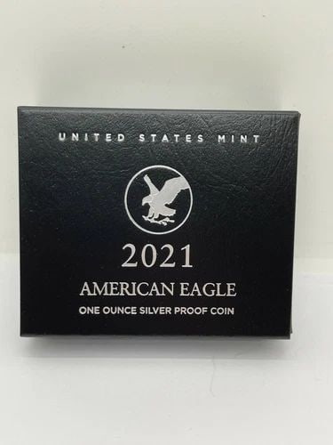2021-W AMERICAN EAGLE 1 OZ. SILVER PROOF COIN - 21EAN - WEST POINT COA: 2021-W AMERICAN EAGLE 1 OZ. SILVER PROOF COIN - 21EAN - WEST POINT COA American Eagle 2021 One Ounce Silver Proof Coin Item Number - 21EAN - W - West Point