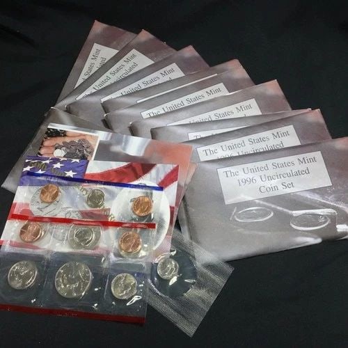 1996 P & D U.S MINT UNCIRCULATED COIN SET COA (1 of 2)