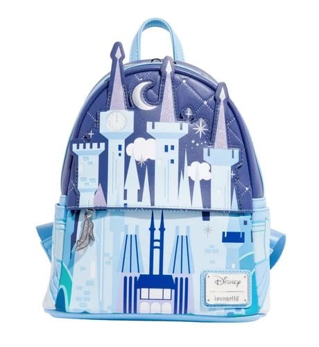 LOUNGEFLY CINDERELLA CASTLE GLOW MINI BACKPACK EXCLUSIVE - BRAND NEW (1 of 2)