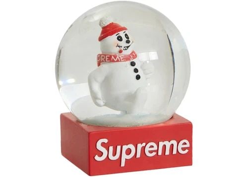 SUPREME SNOWMAN SNOWGLOBE RED - FW21 - BRAND NEW (1 of 2)