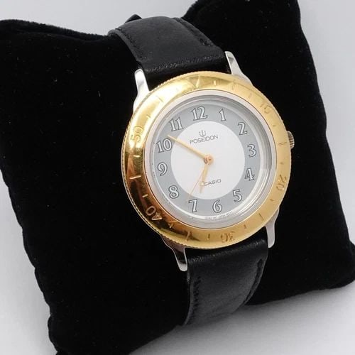 CASIO POSEIDON PNM-102 JAPAN MOVEMENT QUARTZ WATCH - 36MM: CASIO POSEIDON PNM-102 JAPAN MOVEMENT QUARTZ WATCH - 36MM Casio Poseidon Ref # PNM-102 Japan Movement Quartz Watch Case Size - 36mm Total Length - 9.75" Long Wrist Size - 7 - 8.5" 701A2-V41 Japan Move