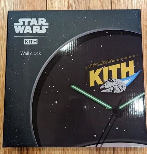 KITH STAR WARS MILLENNIUM FALCON SHIP BRAUN WALL CLOCK - BRAND NEW (1 of 2)