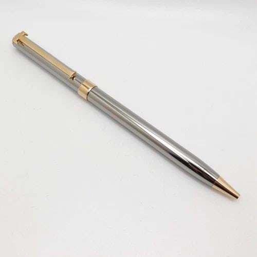 TIFFANY & CO. TWO TONE T-CLIP BALLPOINT PEN - 5": Tiffany & Co. Two Tone T-Clip Ballpoint Pen An ink refill is needed Pouch or Box Not Included