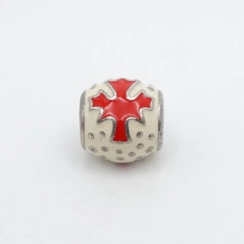AUTHENTIC PANDORA STERLING SILVER CANADA MAPLE LEAF VANCOUVER OLYMPIC BEAD CHARM (1 of 2)