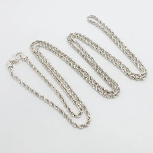 ITALY MILOR SILVER 950 TWIST ROPE CHAIN LINK LONG NECKLACE 36" (1 of 2)