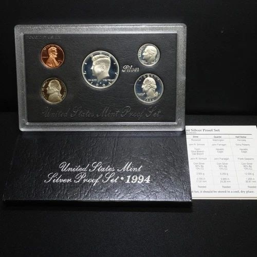 1994 S U.S MINT SILVER PROOF SET OGP COA (1 of 2)