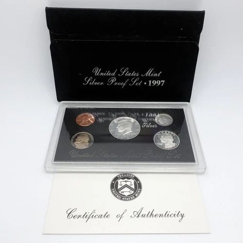 1997 S U.S MINT SILVER PROOF SET OGP COA (1 of 2)