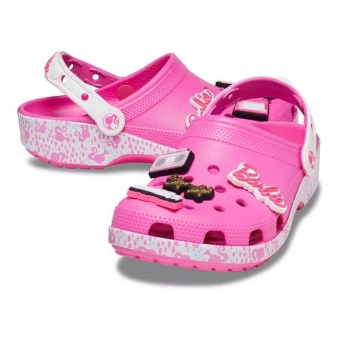 CROCS X BARBIE ELECTRIC PINK CLASSIC CLOGS - 6 WOMEN BRAND NEW (1 of 2)