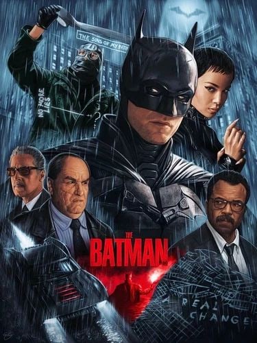 BOTTLENECKGALLERY THE BATMAN BY SAM GILBEY ART PRINT POSTER 1/100 - NEW: BOTTLENECKGALLERY THE BATMAN BY SAM GILBEY ART PRINT POSTER 1/100 - NEW BottleNeckGallery Sam Gilbey " The Batman " Art Print Poster Giclee Numbered - 1/100 BRAND NEW
