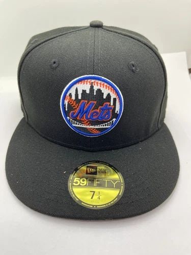 HAT CLUB EXCLUSIVE NEWERA 59FIFTY NY METS 2000 WORLD SERIES PATCH SIZE 7 1/4 (1 of 2)