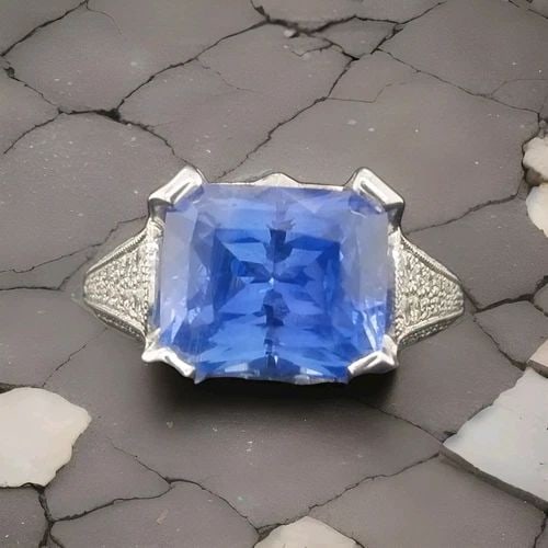 PLATINUM ENGAGEMENT RING 6.64CT.NATURAL UNTREATED BURMA SAPPHIRE RADIANT SHAPE: PLATINUM ENGAGEMENT RING 6.64CT.NATURAL UNTREATED BURMA SAPPHIRE RADIANT SHAPE Platinum BURMA sapphire ring Center stone Natural unheated untreated BURMA sapphire GIA CERT. Radiant shape weight 6.04ct