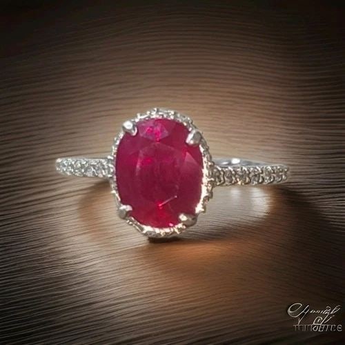 2.78CT. NATURAL BURMA RUBY OVAL SHAPE PLATINUM ENGAGEMENT RING GIA CERT: 2.78CT. NATURAL BURMA RUBY OVAL SHAPE PLATINUM ENGAGEMENT RING GIA CERT Gorgeous platinum engagement ring featuring a natural heated Burmese ruby in an elegant oval shape, weighing 2.78 carats and mea