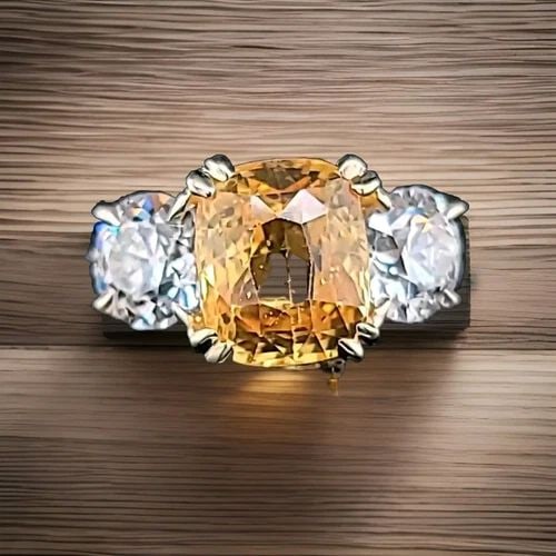 VINTAGE 14K YELLOW GOLD ENGAGEMENT RING 4.92CT NATURAL YELLOW SAPPHIRE CUSHION: VINTAGE 14K YELLOW GOLD ENGAGEMENT RING 4.92CT NATURAL YELLOW SAPPHIRE CUSHION This vintage 14k yellow gold ring is the perfect choice for those looking for a unique and elegant piece of jewelry. The 