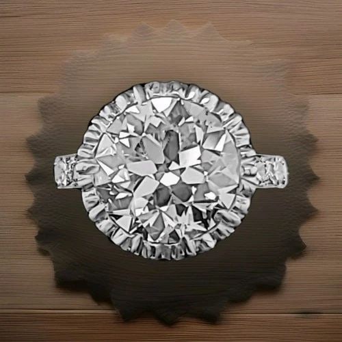 VINTAGE PLATINUM ENGAGEMENT RING 5.10CT.LAB GROWN OLD EURO ROUND CUT DIAMOND: VINTAGE PLATINUM ENGAGEMENT RING 5.10CT.LAB GROWN OLD EURO ROUND CUT DIAMOND The Vintage Platinum Engagement Ring with 5.10CT Lab Grown Old Euro Round Cut Diamond is a stunning piece of jewelry that e