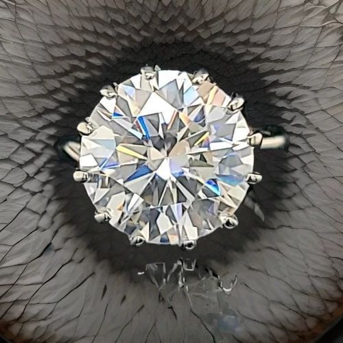10K WHITE GOLD VINTAGE ENGAGEMENT RING 6.02CT. LAB GROWN SIMULATE DIAMOND: 6.02CT 14K WHITE GOLD VINTAGE ENGAGEMENT RING LAB GROWN SIMULATE DIAMOND This stunning vintage engagement ring is the perfect symbol of love and commitment. Crafted from 14k white gold , it boasts a s