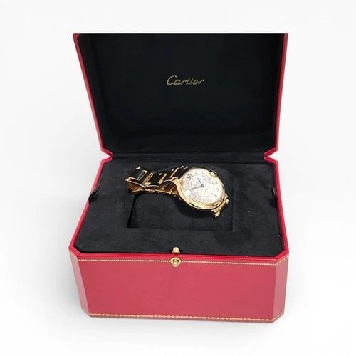 FULL SET CARTIER BALLON BLEU 36 MM 18K YELLOW GOLD AUTOMATIC WATCH W69003Z2 (1 of 2)