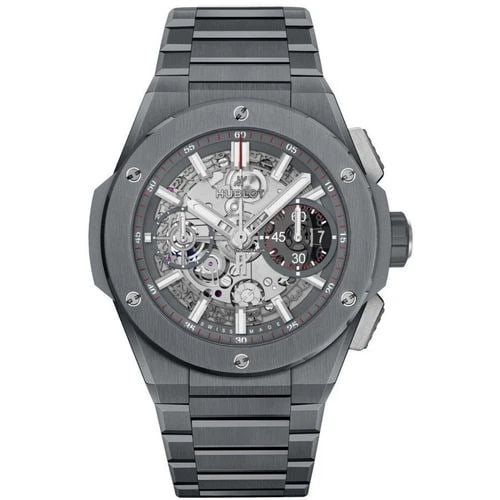 NEW HUBLOT BIG BANG 42 MM INTEGRAL CERAMIC AUTOMATIC WATCH 451.FX.6923.FX: NEW HUBLOT BIG BANG 42 MM INTEGRAL CERAMIC AUTOMATIC WATCH Manufacturer Hublot Category Big Bang 42 mm Reference Number 451.FX.6923.FX Additional Keywords Integral Band Color Grey Band Type Ceramic Bo