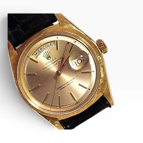 W/BOX ROLEX DAY DATE 36 MM FLORENTINE 18K YELLOW GOLD AUTOMATIC WATCH 1806 1966 (1 of 2)