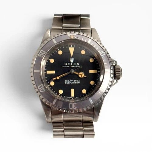 W/BOX ROLEX SUBMARINER 40MM BLACK MATTE PUMPKIN DIAL STEEL WATCH 5513 CIRCA 1972: W/BOX ROLEX SUBMARINER 40MM BLACK MATTE PUMPKIN DIAL STEEL WATCH 5513 CIRCA 1972 Manufacturer Rolex Category Submariner Subcategory Plastic Crystal Reference Number 5513 Additional Keywords VERY NICE 