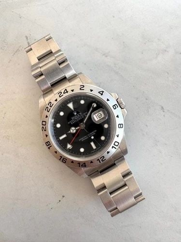 W/CARD 2008 ROLEX EXPLORER II 40 MM STEEL REHAUT NO HOLES 16570 WATCH M SERIES (1 of 2)