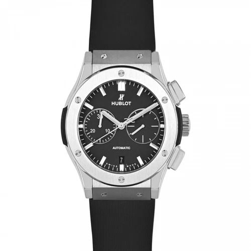 NEW HUBLOT CLASSIC FUSION TITANIUM AUTOMATIC 42 MM BLACK WATCH 541.NX.7070.RX: NEW HUBLOT CLASSIC FUSION TITANIUM AUTOMATIC 42 MM BLACK WATCH Manufacturer Hublot Category Classic Fusion Reference Number 541.NX.7070.RX Band Color Black Band Type Rubber Box Yes Crystal Sapphire Cu