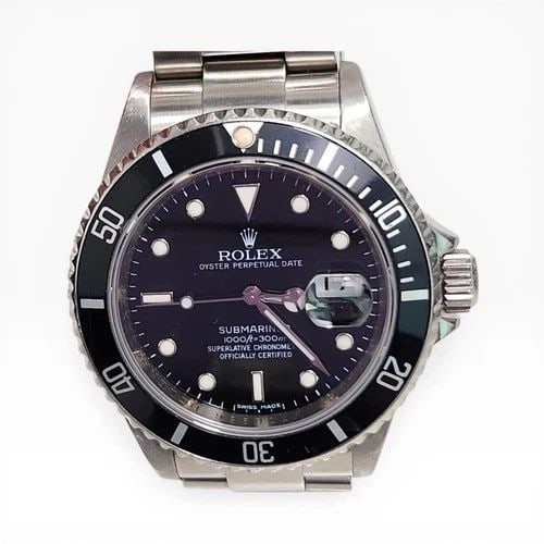 MINT ROLEX SUBMARINER 40 MM SAPPHIRE BLACK STEEL WATCH 16610T M SERIES 2008: MINT ROLEX SUBMARINER 40 MM SAPPHIRE BLACK STEEL WATCH Manufacturer Rolex Category Submariner Subcategory Sapphire Crystal Reference Number 16610T Additional Keywords MINT REHAUT ENGRAVED Band Stainle