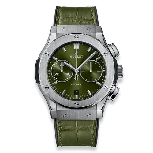 NEW HUBLOT CLASSIC FUSION CHRONOGRAPH TITANIUM 45 MM WATCH 521.NX.8970.LR (1 of 2)