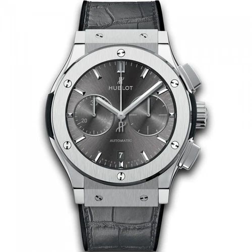 HUBLOT CLASSIC FUSION CHRONOGRAPH RACING GREY 45MM TITANIUM WATCH 521.NX.7071.LR (1 of 2)
