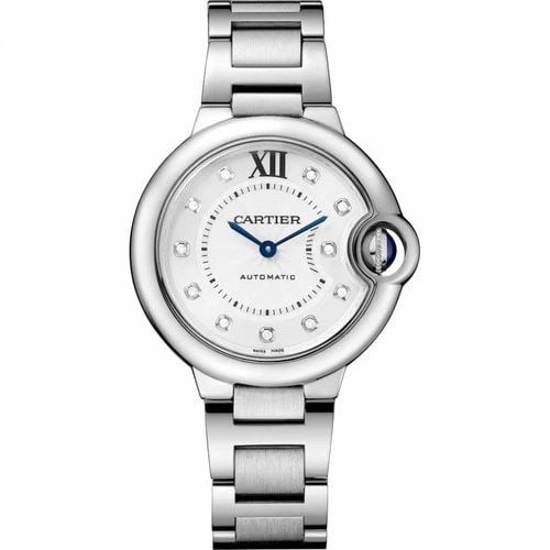 CARTIER BALLON BLEU 33 MM STAINLESS STEEL DIAMONDS WATCH W4BB0021 COMPLETE: CARTIER BALLON BLEU 33 MM STAINLESS STEEL DIAMONDS WATCH Manufacturer Cartier Category Ballon Bleu Subcategory 33 mm Reference Number W4BB0021 Band Type Stainless Steel Bracelet Bezel Fixed Box Yes Cl