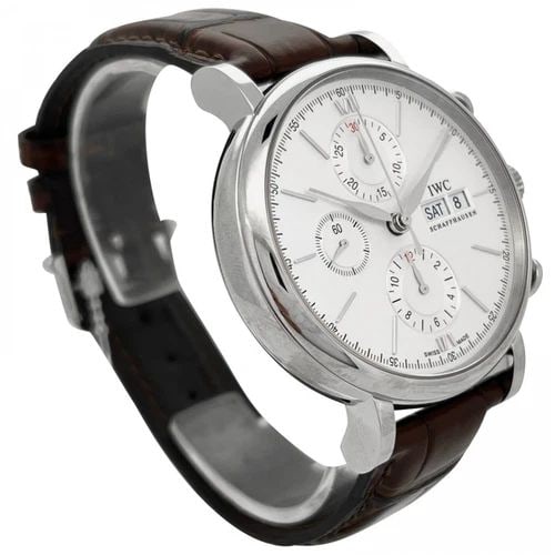 NEW IWC PORTOFINO CHRONOGRAPH STAINLESS STEEL 42 MM SILVER WATCH IW391027 (1 of 2)