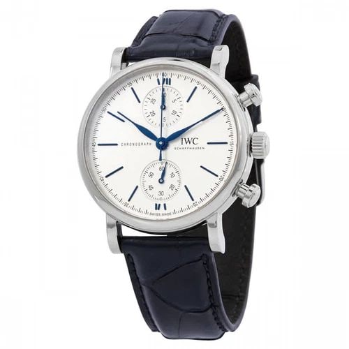 NEW IWC PORTOFINO CHRONOGRAPH STAINLESS STEEL AUTOMATIC 39 MM WATCH IW391407: NEW IWC PORTOFINO CHRONOGRAPH STAINLESS STEEL AUTOMATIC 39 MM WATCH Manufacturer IWC Category Portofino Subcategory Chronograph Reference Number IW391407 Band Color Blue Band Type Alligator Box Yes Co
