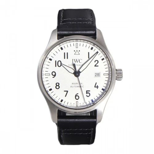 NEW IWC PILOTS MARK XX STAINLESS STEEL AUTOMATIC 40 MM WHITE WATCH IW328207: NEW IWC PILOTS MARK XX STAINLESS STEEL AUTOMATIC 40 MM WHITE WATCH Manufacturer IWC Category Pilots Reference Number IW328207 Additional Keywords Mark XX Band Color Black Band Type Leather Box Yes Con
