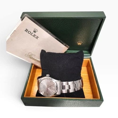 FULL SET 1971 ROLEX MENS AIR KING PRECISION 34 MM STEEL AUTOMATIC WATCH 5500 (1 of 2)