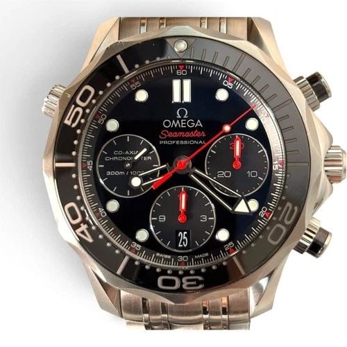 NOS 2019 OMEGA SEAMASTER DIVER 300 M STEEL CHRONOGRAPH WATCH 212.30.42.50.01.001: NOS 2019 OMEGA SEAMASTER DIVER 300 M STEEL CHRONOGRAPH WATCH 212.30.42.50.01.001 Manufacturer Omega Category Seamaster Subcategory Diver 300M Reference Number 212.30.42.50.01.001 Band Stainless Steel 