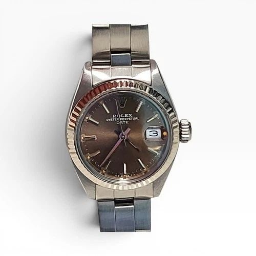 RARE ROLEX LADIES DATE 26 MM STEEL OYSTER CHOCOLATE DIAL WATCH 6917 CIRCA 1982: RARE ROLEX LADIES DATE 26 MM STEEL OYSTER CHOCOLATE DIAL WATCH 6917 CIRCA 1982 Manufacturer Rolex Category Oyster Perpetual Ladies Date Subcategory Ladies Date 2030 Reference Number 6917 Additional Ke