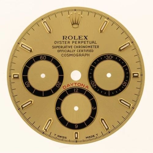 ROLEX DIAL DAYTONA ZENITH INVERTED 6 MARK III YELLOW GOLD 16523 16518 16528 (1 of 2)
